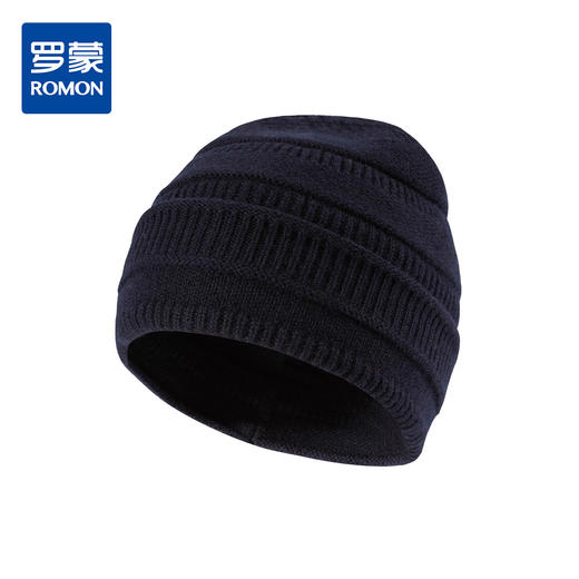 【100羊毛 厚实保暖】罗蒙秋冬季防风保暖针织帽子男休闲百搭线帽 商品图2