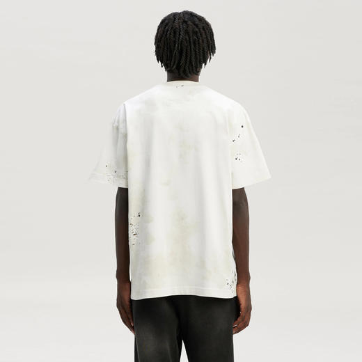 PALM ANGELS 棕榈天使 男士棉质亮片字母徽标印花圆领短袖T恤 白色 PMAA072F22JER005 0310 商品图2