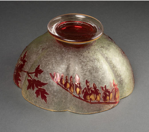 独角鹿西洋古董装饰摆件法国著名水晶工坊巴卡拉新艺术风格水晶碗 商品图4