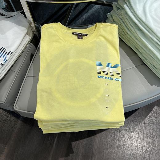 Michael Kors/MK 男士夏季品牌LOGO后背印花圆领透气短袖T恤 商品图4