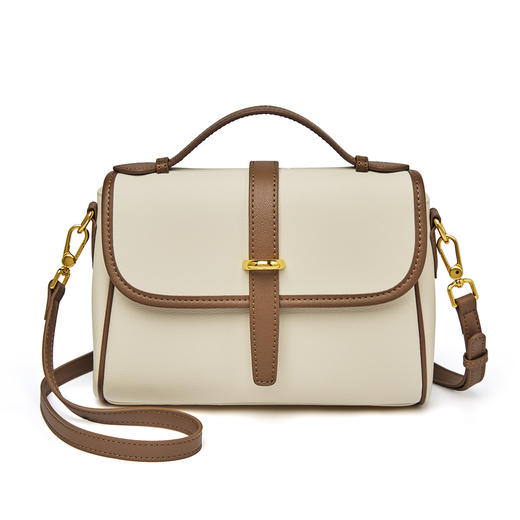 Safiya/索菲娅牛皮2022新款大容量单肩包包女斜挎包手提女SF900072Y 商品图6