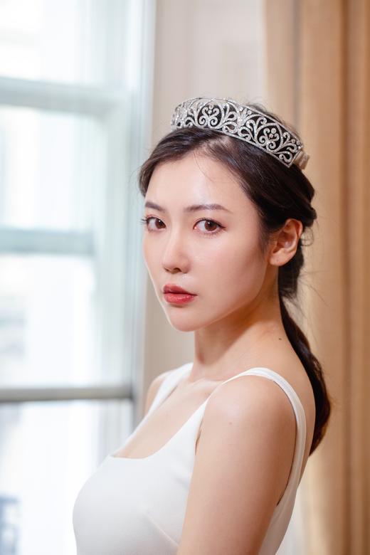 独角鹿西洋古董珠宝英国A. Marx & Co工坊棕榈叶铂金镶嵌钻石冠冕 商品图1