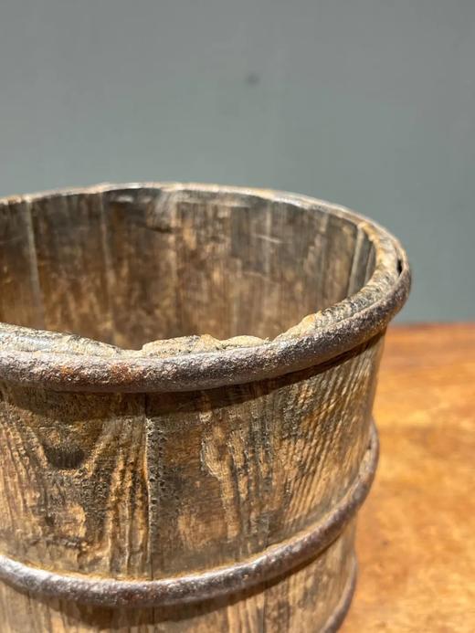 核桃木铁环箍老木桶，顺丰包邮 商品图14