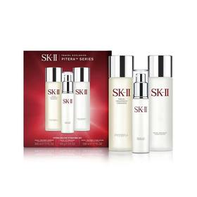 SK-II 多方位护肤套装（神仙水230ml+骨胶原乳液100G+清莹露230ml) 补水保湿 修护肌肤
