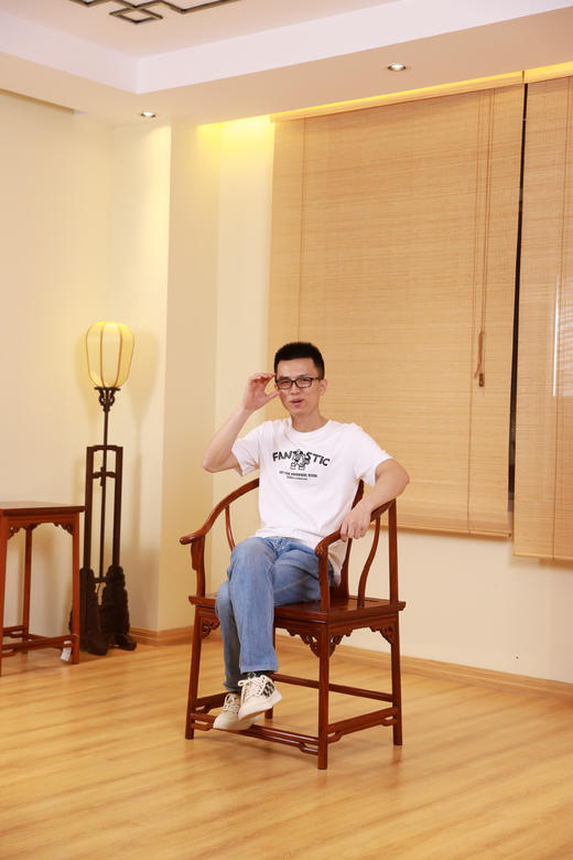 红桥红  家具严选  缅甸花梨（大果紫檀）【恭王府寿字纹圈椅】 商品图5