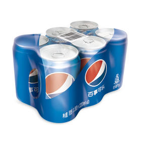 百事可乐汽水330ml*6罐