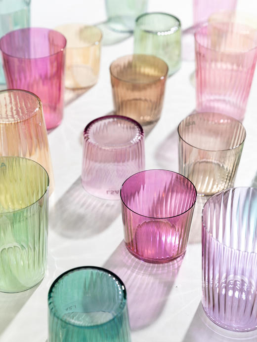 lsa Gems 杯子粉色水杯大容量创意进口家用情侣简约彩色宝石玻璃杯 商品图0