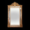 独角鹿西洋古董法国拿破仑三世时期金叶鎏金灰墁浮雕木质挂镜 商品缩略图0