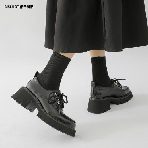 新品松糕厚底方跟乐福鞋995B23606 商品图2