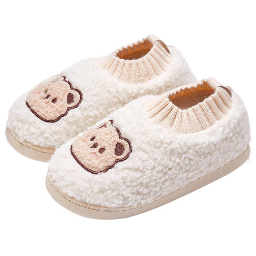 【小熊包根棉拖】秋冬季包跟棉鞋外穿防寒保暖鞋 家居室内加绒保暖月子鞋棉拖鞋女 商品图4