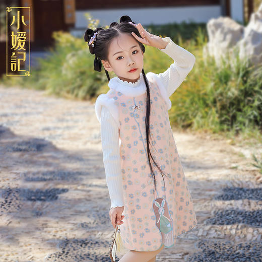 非质量问题不退换哦~小嫒記中式汉服国风旗袍-瑞兔旗袍 商品图0