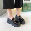 新品漆皮厚底大扣乐福鞋919B23601 商品缩略图7