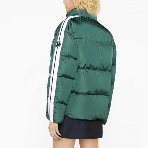 PALM ANGELS 棕榈天使 女士字母徽标印花绗缝短款羽绒服 绿色 PWED014F22FAB001 5501 商品图2