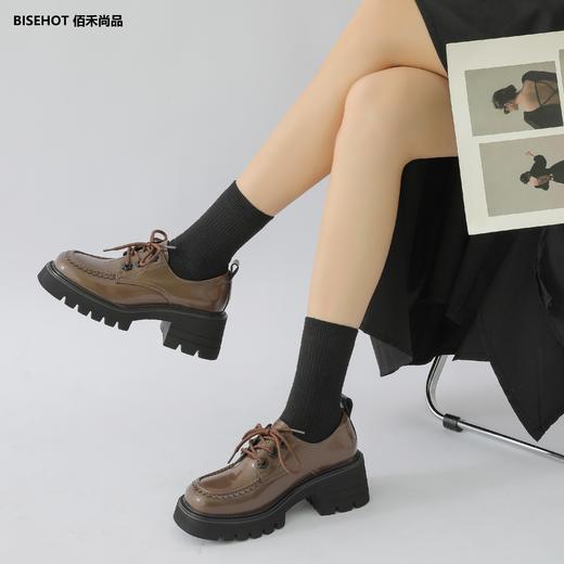 新品松糕厚底方跟乐福鞋995B23606 商品图6