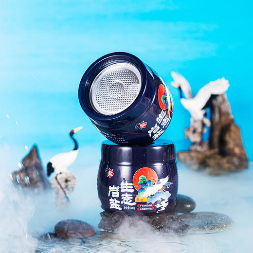 【福利购】680g中盐未加碘生态岩盐(瓶)  千米深层岩盐 天然味道 商品图0