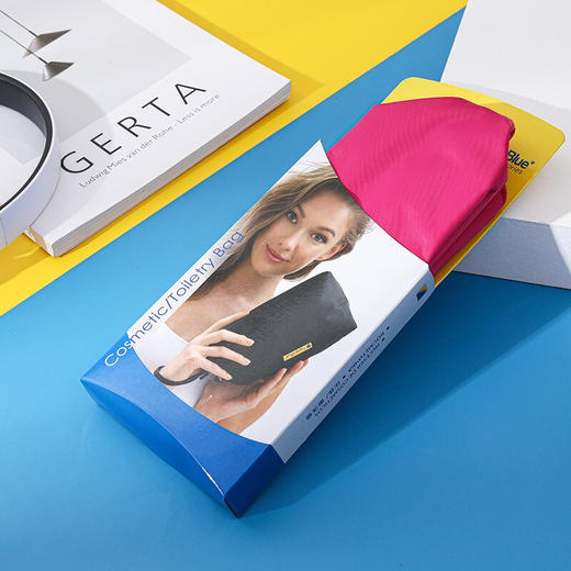 蓝旅（TRAVEL BLUE）洗漱包男士女士防水 旅行出差便携收纳包多功能随身化妆包 玫红 商品图1