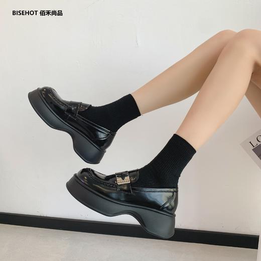 新品松糕厚底百搭乐福鞋995B23607 商品图1