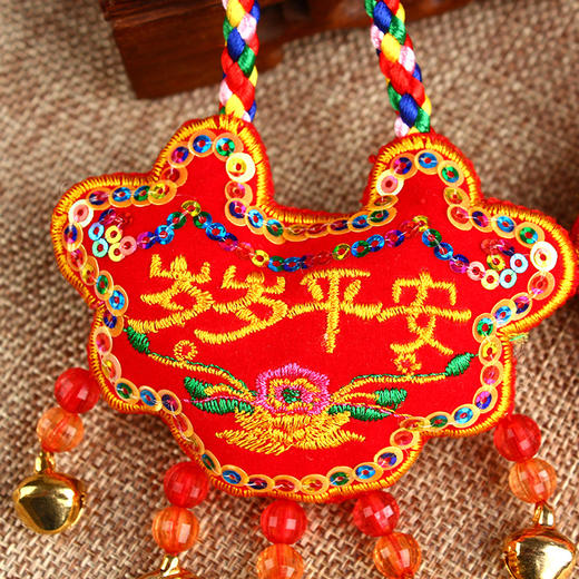 婴儿平安锁宝宝中国风项链抓周抓阄百天百岁满月饰品金锁玩具男女 商品图1