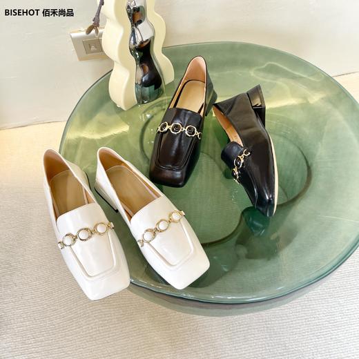 新品牛皮方跟乐福鞋989B23519 商品图2