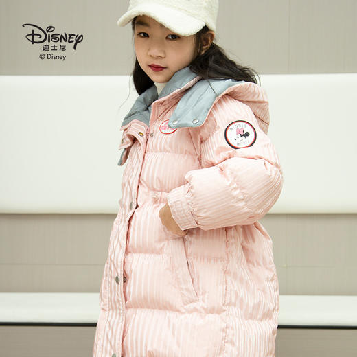 2023年迪士尼新版中长款女孩儿童加厚羽绒服XHR 商品图1
