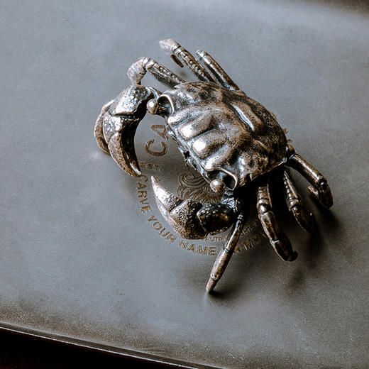 刻己-螃蟹 S925银茶宠摆件 禅意茶道具礼品【官方授权 】【48小时发货】 商品图1