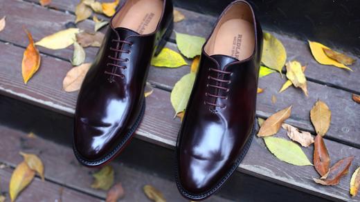 限时特价——西班牙原产经典舒适男士全切皮经典正装鞋阿尔贝尼兹 ALBENIZ-酒红色 商品图11