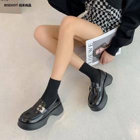 新品松糕厚底百搭乐福鞋995B23607