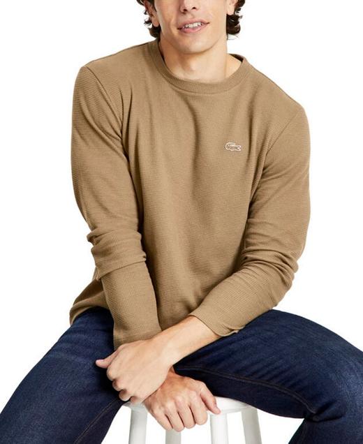 好价！Lacoste 法鳄🐊华夫长袖T恤￥398直邮到手！ 商品图0