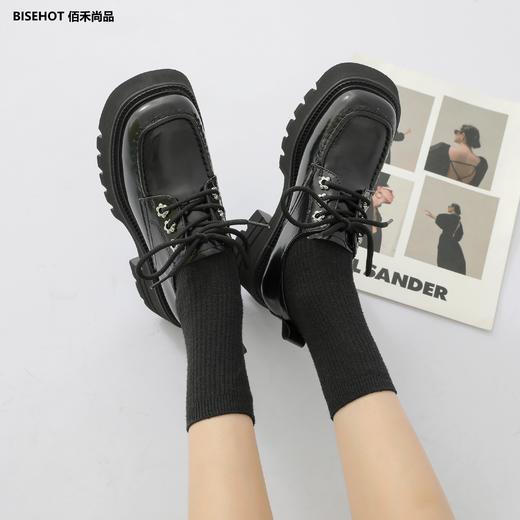 新品松糕厚底方跟乐福鞋995B23606 商品图3