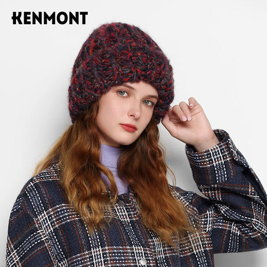 KENMONT卡蒙 彩虹系列KM-9462 复古针织帽   多重纱线手工编织   买就赠价值138的手套  多买多送 商品图6