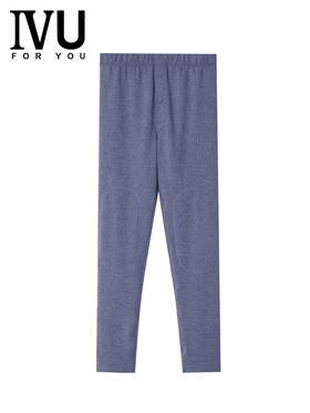 6FIVU男士无痕双层护膝暖裤舒适修身打底家居裤（11.16）