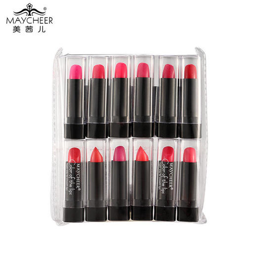 美茜儿MAYCHEER迷你口红小样持久显色保湿滋润唇膏小样12支/袋 商品图3