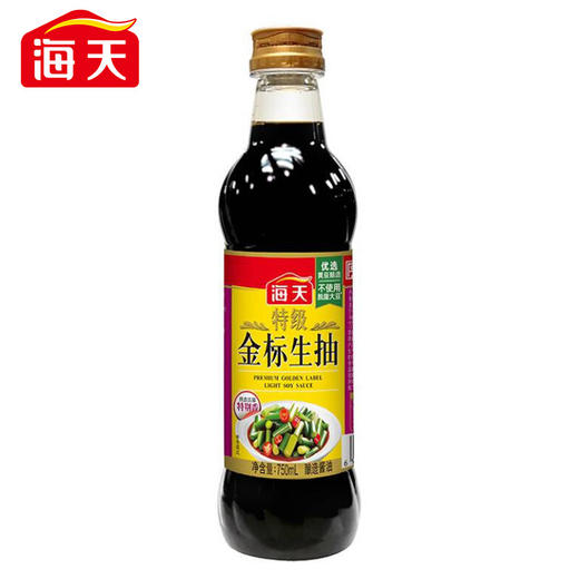 海天特级金标生抽酱油750ml 商品图7