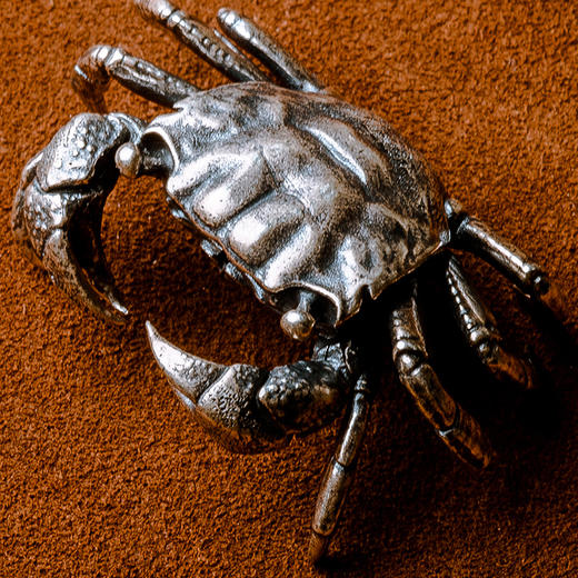 刻己-螃蟹 S925银茶宠摆件 禅意茶道具礼品【官方授权 】【48小时发货】 商品图0