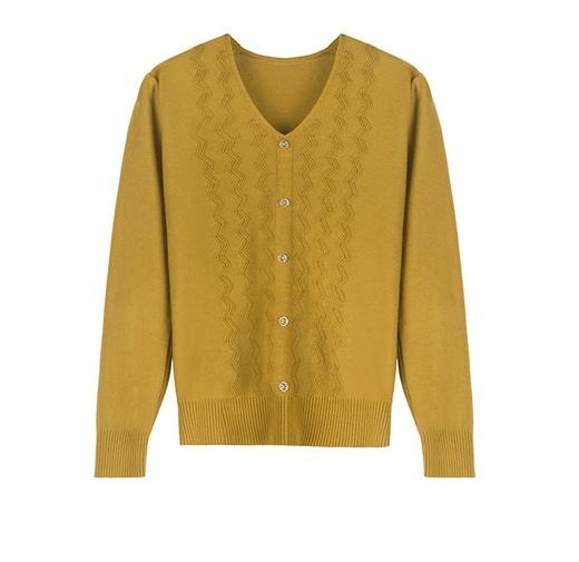 MZ 12079针织衫薄款毛衣女V领洋气百搭打底衫 商品图4