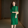 法式气质中长款打底内搭毛衣裙针织连衣裙CC-22-3660 商品缩略图6