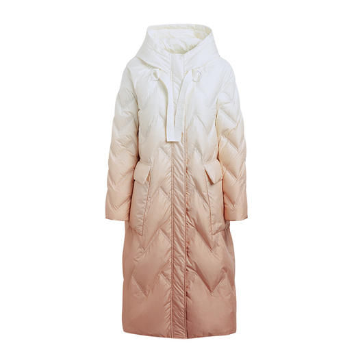 【最后一天】欧芮儿连帽羽绒服2020新款女冬季中长款过膝休闲a字时尚气质外套 商品图3