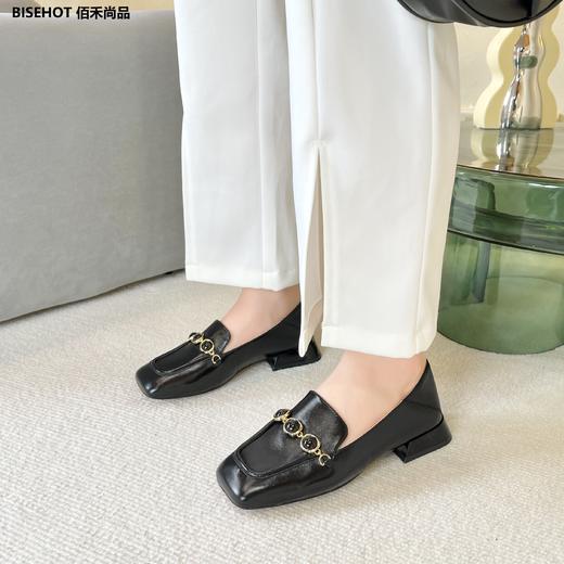 新品牛皮方跟乐福鞋989B23519 商品图5
