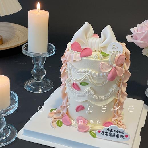 蝴蝶结裱花-加高艺术蛋糕（收货时间需要在下午3点后） 商品图2