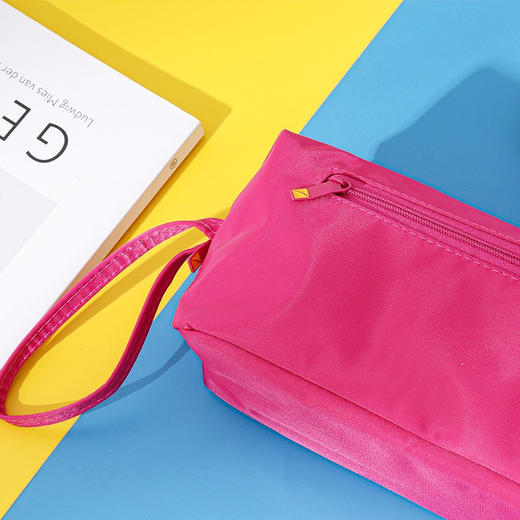 蓝旅（TRAVEL BLUE）洗漱包男士女士防水 旅行出差便携收纳包多功能随身化妆包 玫红 商品图2