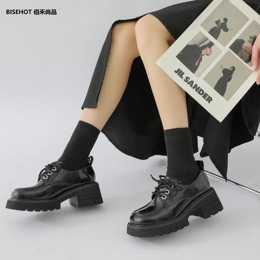 新品松糕厚底方跟乐福鞋995B23606 商品图1