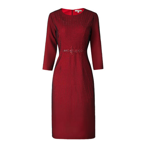 妈妈装婚宴礼服，气质年轻礼服连衣裙LC-2302 商品图4