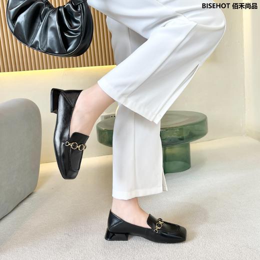 新品牛皮方跟乐福鞋989B23519 商品图7