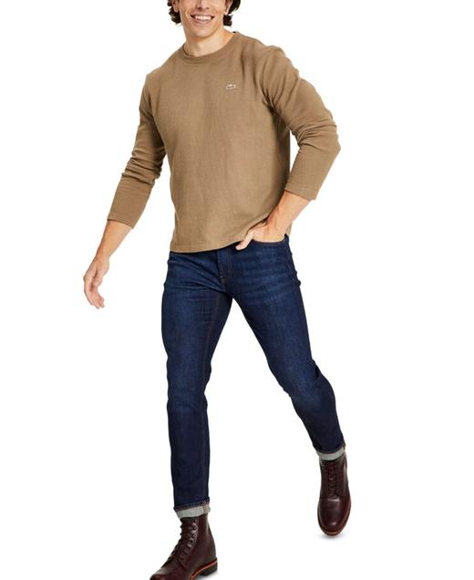 好价！Lacoste 法鳄🐊华夫长袖T恤￥398直邮到手！ 商品图1