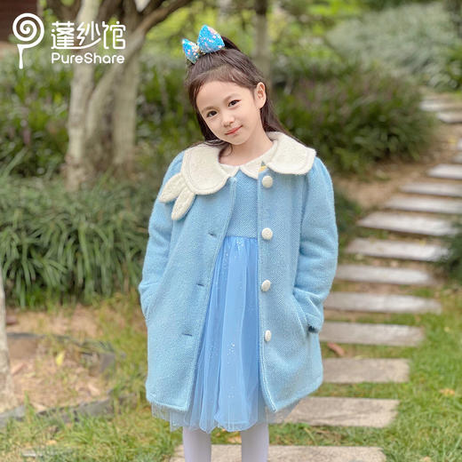 pureshare 女童外套-萌兔外套 蓝莓连衣裙 商品图1
