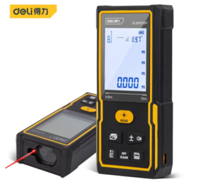 得力激光测距仪大屏(黄)
