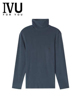 6FIVU莫代尔高领长袖内衣打底衫休闲男士秋衣上衣（11.16）