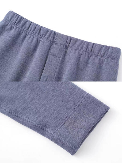 6FIVU男士无痕双层护膝暖裤舒适修身打底家居裤（11.16） 商品图3