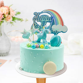 【芝心会员2升3磅兑换专属】-3磅星空木马，用券立减100元-特调靛青色奶油，是专属童年的青涩