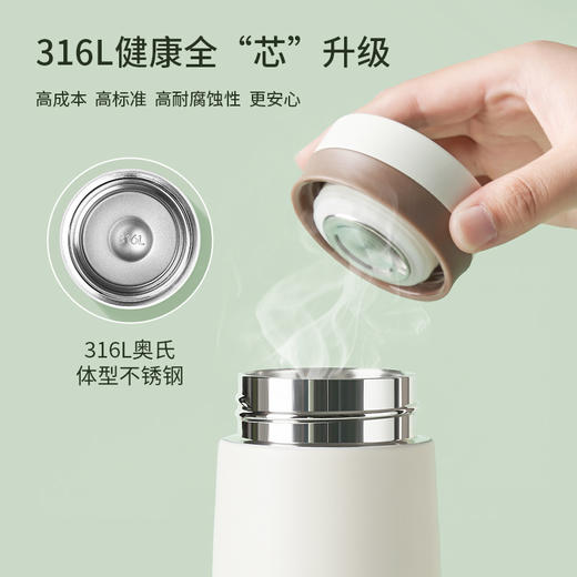 bablov保温杯女生高颜值316l不锈钢智能男士学生水杯子大容量 商品图2